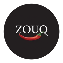 Zouq Restaurant logo.